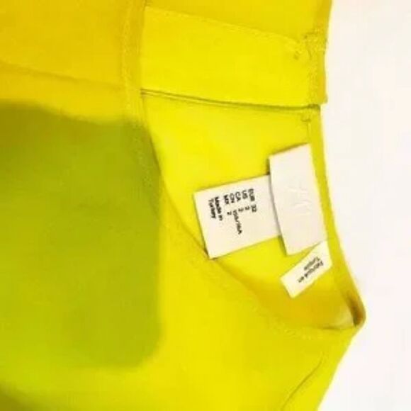 LIME chiffon peplum sleeveless blouse - Picture 5 of 8